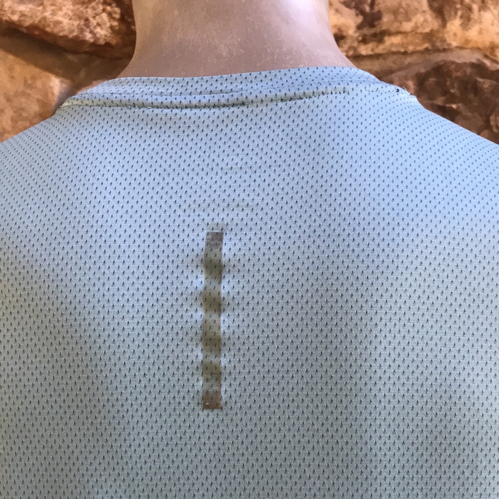 Nike Running Zonal Cooling Short Sleeve Blue Shirt Men's Medium - Picture 3 of 10